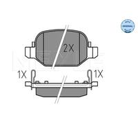 Plaquettes de frein Essieu arrière 025 256 5217 MEYLE pour FIAT 500L