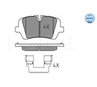 MEYLE Plaquettes de frein 025 257 2016 Essieu arrière pour LAND ROVER