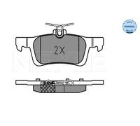 Plaquettes de frein Essieu arrière 025 258 4116 MEYLE pour PEUGEOT 308 II