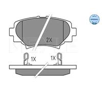 Plaquettes de frein Essieu arrière 025 258 7814 MEYLE pour MAZDA 3