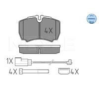 Plaquettes de frein Essieu arrière 025 291 2320/W MEYLE pour FORD