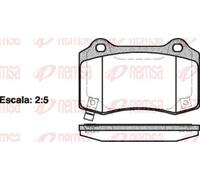 REMSA 0434.54 Plaquettes de frein