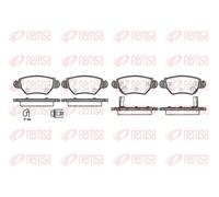Plaquettes de frein Essieu arrière 0685.22 REMSA pour OPEL ASTRA G Break