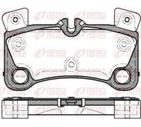 REMSA 1346.00 Plaquettes de frein