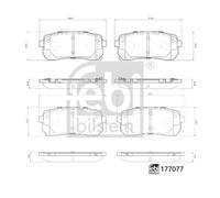 FEBI BILSTEIN 177077 Plaquettes de frein