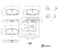 FEBI BILSTEIN 184237 Plaquettes de frein