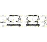 Plaquettes de frein Essieu arrière 21206.02 ROADHOUSE pour HONDA CIVIC IX