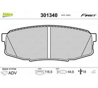Plaquettes de frein Essieu arrière 301340 VALEO pour TOYOTA LAND CRUISER 200