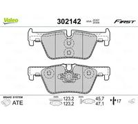 Plaquettes de frein Essieu arrière 302142 VALEO pour BMW 1 3 3 Touring 2 Coupé