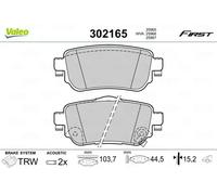 Valeo Garnitures de frein à disque 302165 pour NISSAN LEAF, QASHQAI II, X-TRAIL III, KADJAR, KOLEOS II