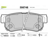 VALEO 598748 Plaquettes de frein