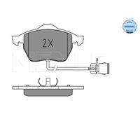 Plaquettes de frein Essieu avant 025 206 7619/W MEYLE pour AUDI A6 C4