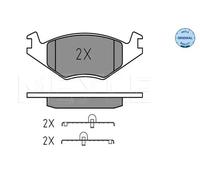 Plaquettes de frein Essieu avant 025 208 8717 MEYLE pour SEAT VW