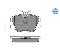 Plaquettes de frein Essieu avant 025 209 4119 MEYLE pour MERCEDES-BENZ 190