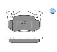 MEYLE 025 210 9615/W Plaquettes de frein