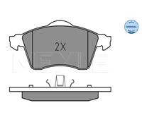Plaquettes de frein Essieu avant 025 218 8319 MEYLE pour VW CALIFORNIA T4 Camper