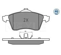 Kit de plaquettes de frein, frein à disque MEYLE 025 218 8319/PD