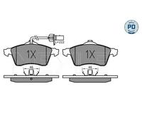 MEYLE Jeu de garnitures de frein, frein à disque 0252188519/PD Compatible avec: VW TRANSPORTER T4 Bus, TRANSPORTER T4 Kasten, TRANSPORTER T4 Pritsche/Fahrgestell (70E, 70L, 70M, 7DE, 7DL