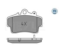 1x Kit de plaquettes de frein, frein à disque MEYLE 025 219 3715/PD