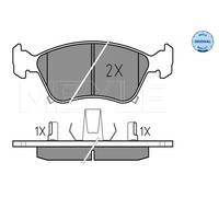 Plaquettes de frein Essieu avant 025 219 7617/W MEYLE pour TOYOTA AVENSIS