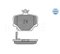 Meyle Plaquettes de frein Essieu avant 025 219 9915 pour Smart Roadster Cabrio