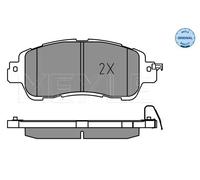 Plaquettes de frein Essieu avant 025 222 3515 MEYLE pour MAZDA