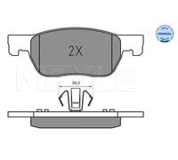Plaquettes de frein Essieu avant 025 223 4220 MEYLE pour OPEL ASTRA K