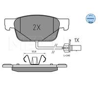 Plaquettes de frein Essieu avant 025 223 8317 MEYLE pour AUDI A4 B9 A4 B9 Avant