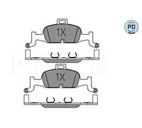 MEYLE 025 224 0216/PD Plaquettes de frein