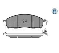 Plaquettes de frein Essieu avant 025 224 3917/PD MEYLE pour NISSAN RENAULT