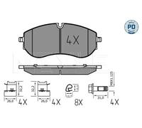 MEYLE 025 224 9320/PD Plaquettes de frein