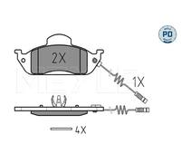 Plaquettes de frein Essieu avant 025 231 9317/PD MEYLE pour MERCEDES-BENZ