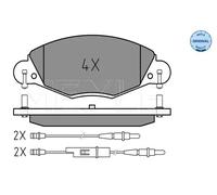 MEYLE Jeu de garnitures de frein, frein à disque 0252327318 Compatible avec: CITROËN C5 I, C5 I Break, C5 II, C5 II Break