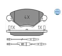 Plaquettes de frein Essieu avant 025 232 7717/W MEYLE pour CITROËN C5 I C5 II