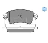 Plaquettes de frein Essieu avant 025 233 9617 MEYLE pour PEUGEOT CITROËN