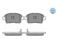 Plaquettes de frein Essieu avant 025 235 1017 MEYLE pour TOYOTA YARIS COROLLA