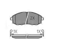 Plaquettes de frein Essieu avant 025 235 3617/W MEYLE pour HYUNDAI