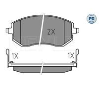 Meyle Plaquettes de frein 025 238 6517/PD - Essieu avant pour Subaru Toyota - Jeu 4 pièces
