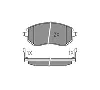 Plaquettes de frein Essieu avant 025 238 6517/W MEYLE pour SUBARU TOYOTA