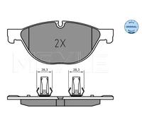 Plaquettes de frein Essieu avant 025 238 9518 MEYLE pour JAGUAR XF I XK II Coupé