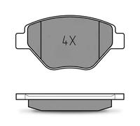 Plaquettes de frein Essieu avant 025 239 3418 MEYLE pour RENAULT MEGANE II