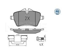 Plaquettes de frein Essieu avant 025 239 8418/PD MEYLE pour MINI MINI MINI Coupé