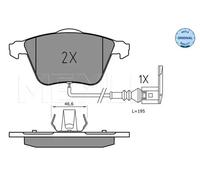 Plaquettes de frein Essieu avant 025 240 2120 MEYLE pour AUDI VW