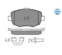 Plaquettes de frein Essieu avant 025 240 7316 MEYLE pour LANCIA YPSILON