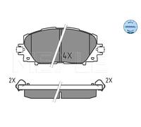 Plaquettes de frein Essieu avant 025 244 5116 MEYLE pour TOYOTA PRIUS PRIUS PHV