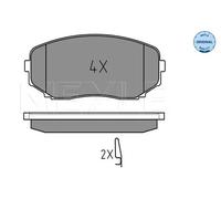 Plaquettes de frein Essieu avant 025 245 4417/W MEYLE pour MAZDA MITSUBISHI