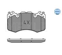 Plaquettes de frein Essieu avant 025 246 5916 MEYLE pour LAND ROVER DISCOVERY V