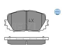 Plaquettes de frein Essieu avant 025 247 0817 MEYLE pour TOYOTA YARIS