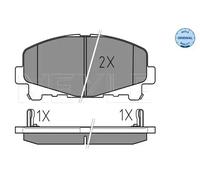 Plaquettes de frein Essieu avant 025 247 6616 MEYLE pour HONDA ACCORD VIII