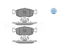 MEYLE Jeu de plaquettes de frein à disque 025 253 2317 avant pour Fiat Lancia OE 600107345
